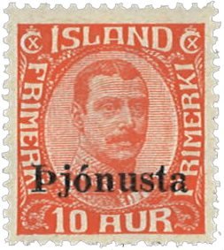 Island 1936 - Tjenestemærke AFA 64 - Ubrugt