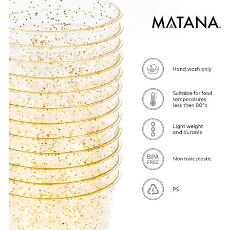 150 premium multianvändning plastshotglas med guldglitter 30 ml