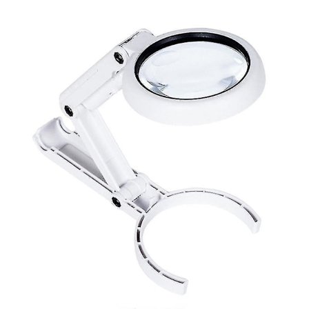 5x 11x Foldbar Lampe Lupe Håndholdt Forstørrelsesglas 8 LED