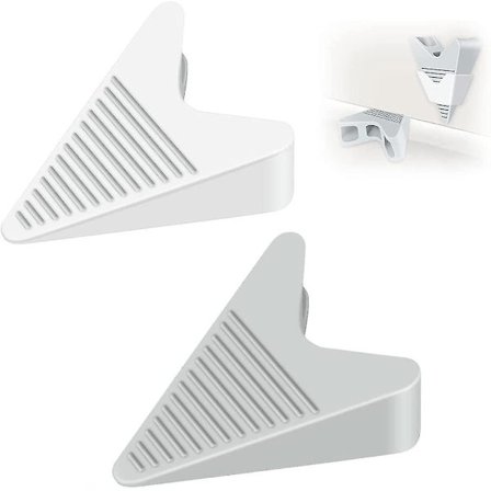 Dørstopp veggbeskytter sikkerhet, 2-pakning Heavy Duty dørstopp gummi dør