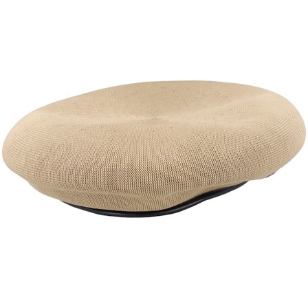 Kangol - Beige beret Hatt - Tropic Monty Oat Beret @ Hatstore