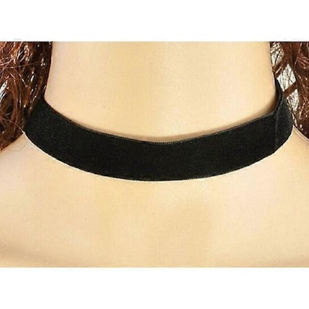 Choker Svart Fløyel Fløyel Halskjede 2 cm
