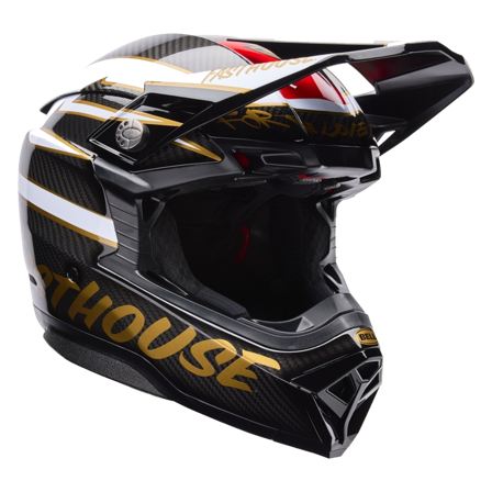 BELL Moto-10 Spherical MX-Kypärä Fasthouse Ditd ́25 Musta/Kulta L