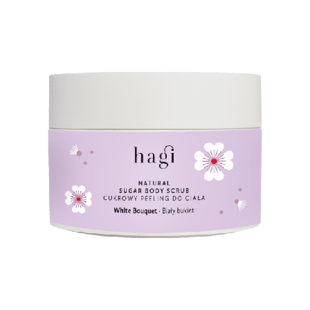 Hagi Natural Sugar Body Scrub White Bouquet Bad & dusch Unisex 200 ml