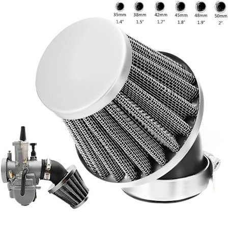 Universal luftfilter 35 mm 38/42/45/48/50 mm Motorcykel luftfilter til 50cc 110cc 125cc 140cc Motorcykel ATV Scooter Pit Dirt Bike