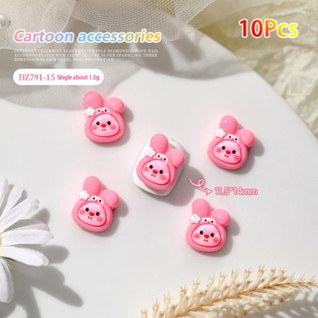 10kpl Sarjakuva Kuromi Kiti Kissan ja Koiran Nail Diamond Resin Wearin DZ791-15