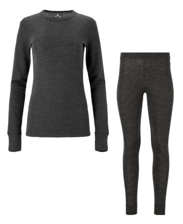 Whistler Cerro W Merino Wool Baselayer Set Black