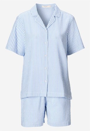 Cellbes of Sweden - Pyjamas i bäckebölja - blå / randig - för damer - 54/56
