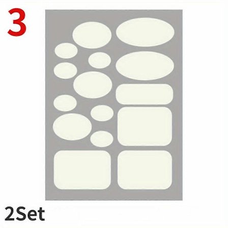 2 Sett Svarte Selvklebende Lapper for Klesreparasjon