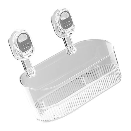 Sugekopp Dusjorganisator Uten Boring Gjennomsiktig Klar Oppbevaringsboks for Bad