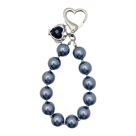 Söta Pärlor Hoop Hjärta Hängen Mobilskal Berlock Snodd Plånbok Tillbehör