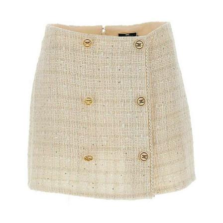 Elisabetta Franchi Elisabetta Franchi Skirts White inbo, Dame, Størrelse: XL