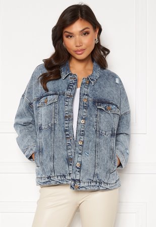 ONLY Safe Life LS Oversize Jacket Medium Blue Denim Klær