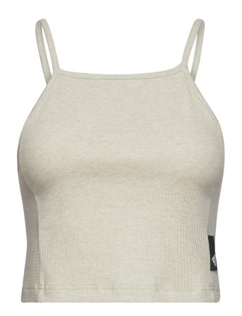 Studio Lounge Rib Tank Beige Adidas Performance