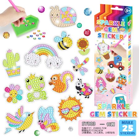 Tecknad barns gratis pasta 5d diy Handgjord F14