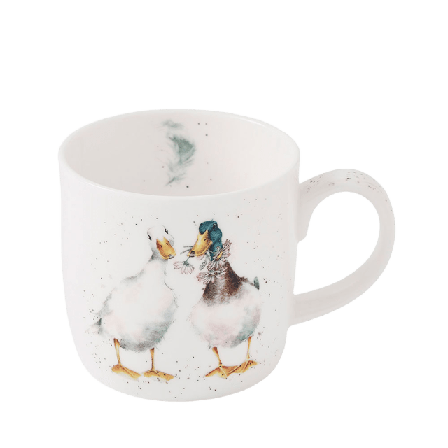 Wrendale Mugg Duck Love 31cl Kök & matlagning Vit