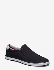 Iconic Slip On Sneaker Tennarit Sneakerit Black Tommy Hilfiger