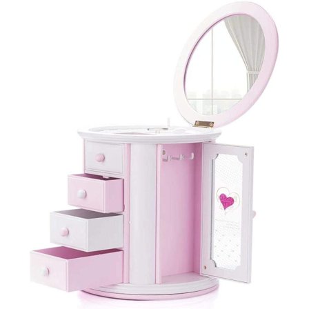 Jente Musikalsk Smykkeskrin Halskjede Oppbevaringsboks Kvinner Barn Musikk