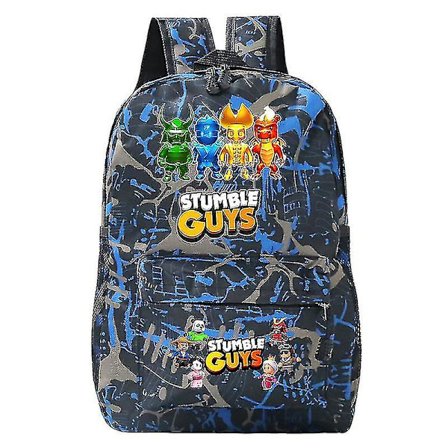 Stumble Guys -koululaukku 2023 Trendikkäät reput Opiskelijalaukku Kawaii Kevyt Yksinkertainen reppu Söpö Monitoiminen Repäisykestävä Koulureppu