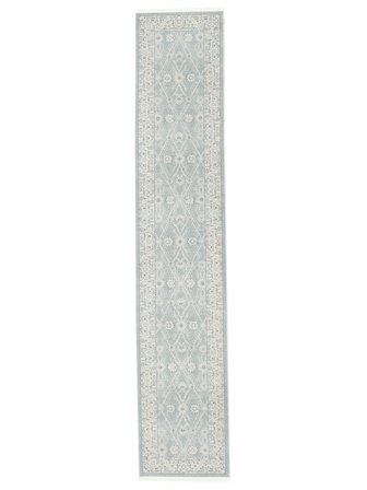 Ziegler Madison 80X400 Small Light Blue/Cream Beige Floral Runner Rug