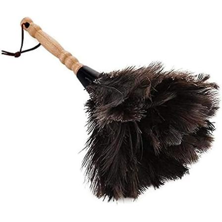 Fjærduster for hjem og kontor - Naturlig strutsfjær, 32 cm