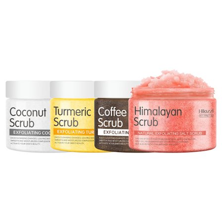 Himalaya Salt Body Scrub Exfoliating Deep Cleansing Coffee Turmeric Coconut Scrub