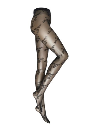 Wolford Floret Tights - Black - XS