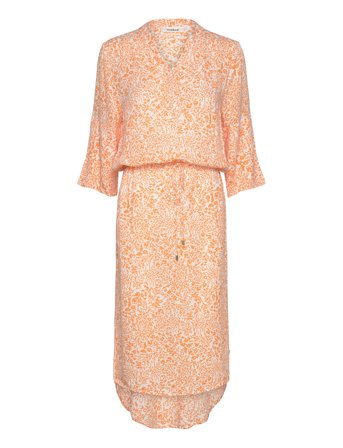Slzaya Dress Knælang Kjole Orange Soaked In Luxury