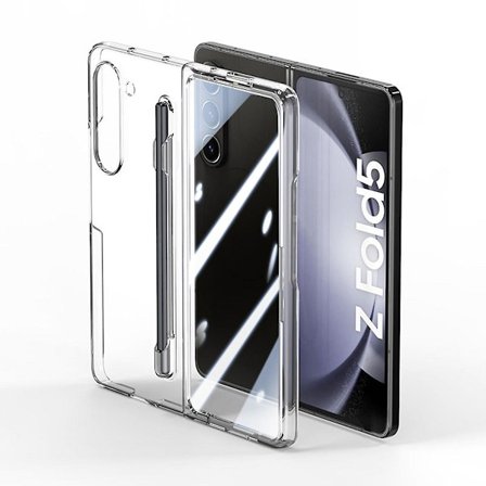 Z Fold 5 Fodral, Slim Ultra Tunn Pc Stöttåligt Fodral Kompatibelt Samsung Galaxy Z Fold 5 Med S Pen Hållare & Skärmskydd