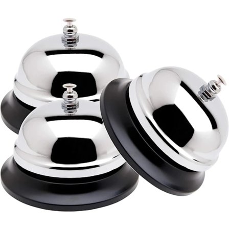 {xj} Serviceklokke Køkkenklokke Opvaskeklokke Lille Klokke til Bar, H