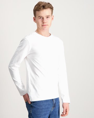 LMTD NLNFAGEN LS L TOP Hvid Toppe/Bluser Dreng - Kids Brand Store