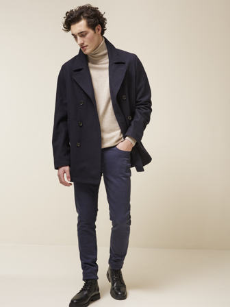Jean Paul - Leon peacoat - Herre - Blå - Jakker & Frakker - L