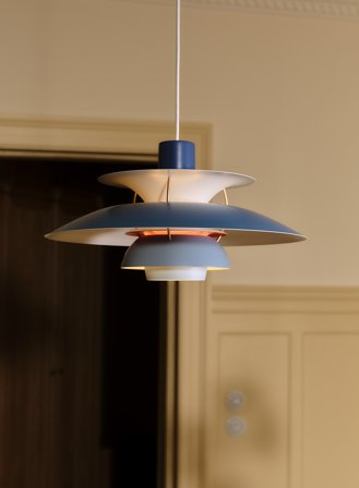 PH 5 taklampe Ø50 - blå nyanser