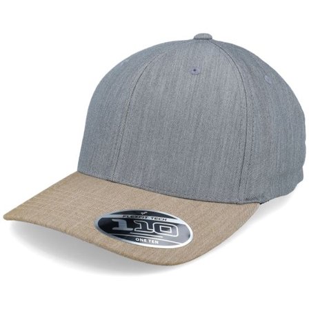 Flexfit - Grå adjustable Keps - Grey/Khaki 110 Adjustable @ Hatstore