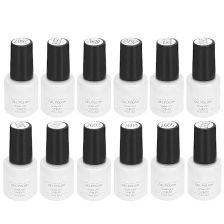 ROSALIND UV LED Gellack Nagelkonst Soak Off Gel Polish Manikyrverktyg 12st x 7ml