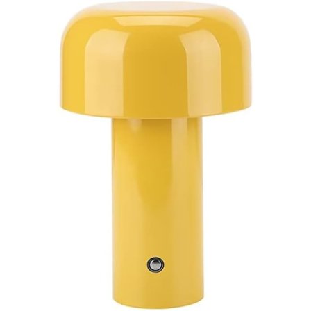 Svamp Bordlampe, Trådløse Bordlamper, Genopladelig LED Skrivebordslampe, 3 Lysstyrkeniveauer, Dæmpbar Touch Skrivebordslampe kompatibel med 