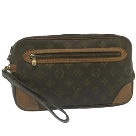 Louis Vuitton Vintage, Pre-owned Canvas Marly Dragonne bag Bruin, Dames, Maat:ONE Size,leer