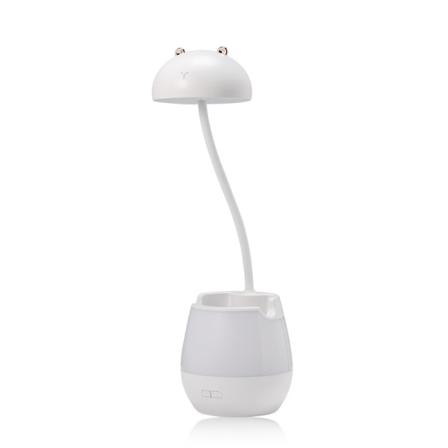 Barnelampe, 360° fleksibel svanehals, USB-oppladbar - Hvit