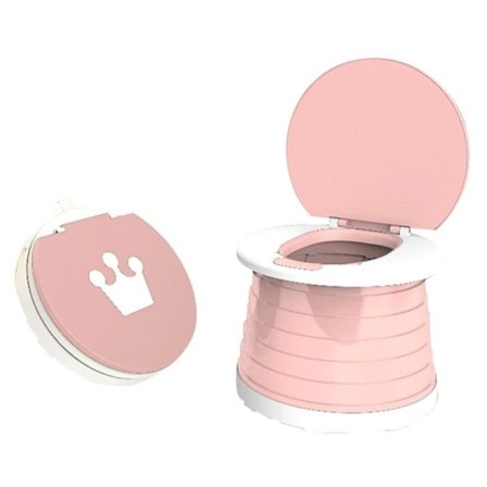 Børns sammenklappelige toilet Foldable Baby pink