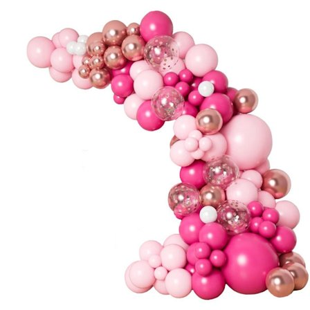 Pink Balloon Garland Arch Kit Konfettiballonger