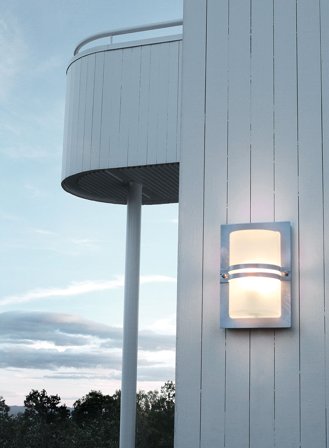 Basel 661 utelampe - galvanisert stål