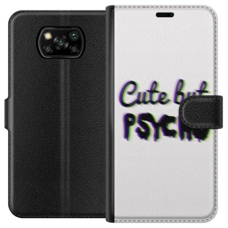 Kompatibel Tegnebogsetui til Xiaomi Poco X3 NFC Rainbow-farvet legetøjsfigur med et glad ansigt og farverige cirkler i en legesyg studieillustration