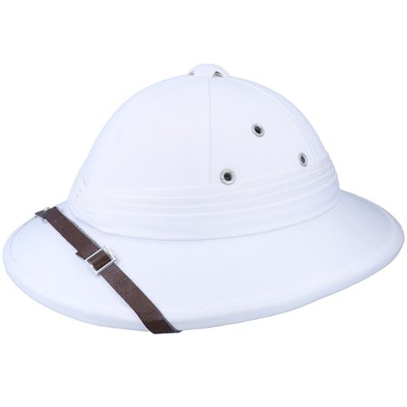 Village Hats - Weiss Traveler Hut - French Pith White Helmet @ Hatstore