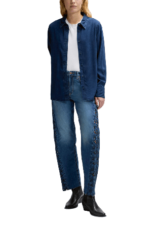 Lee Classic Shirt Skjortor Dam Blå S