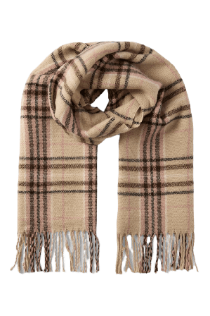 Å WOMAN Halsduk med fransar ELLEN Halsdukar & scarves Beige ONESIZE