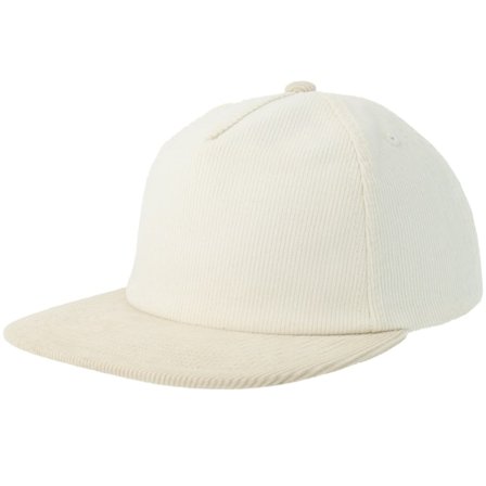 Equip - White snapback Czapka Z Daszkiem - Off White/Stone Corduroy Mid Golfer A-Frame Snapback @ Hatstore
