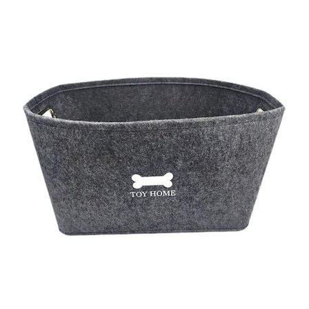 Opbevaringskurv til hundelegetøj, grå, opbevaringskurv til kæledyrsartikler