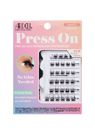 Ardell Naked Press On Underlash Extensions Natural Lösögonfransar & färgning Dam Svart 30 ST