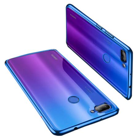 Huawei P Smart 2018 - Iskuja vaimentava silikonisuojus FLOVEME Blå