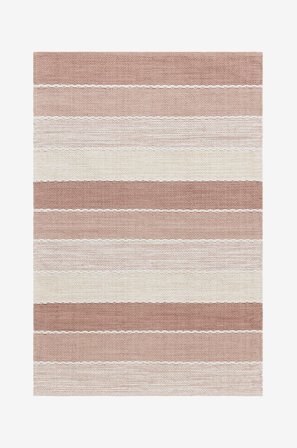 KM Home - Bomuldstæppe Båstad - Rosa - Bomulds- & kludetæpper - 140X200 - Fra Homeroom